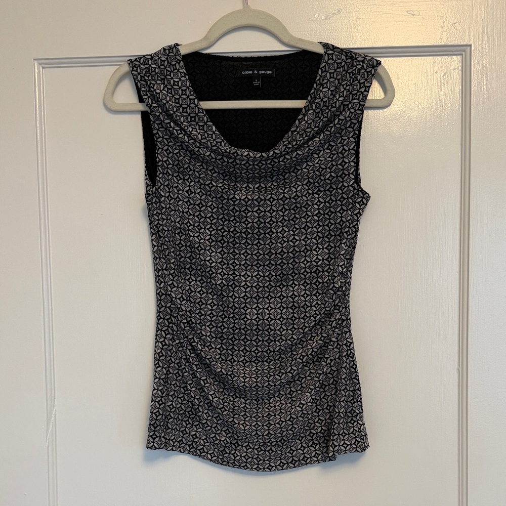 Black & White Patterned Top
